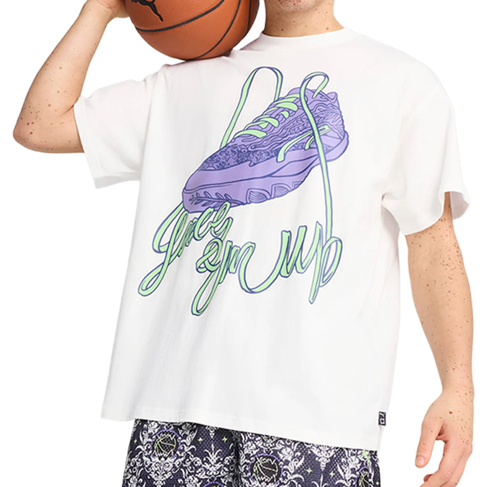 Lace Em Up Oversized Crew Neck Short Sleeve T-Shirt - Image 3
