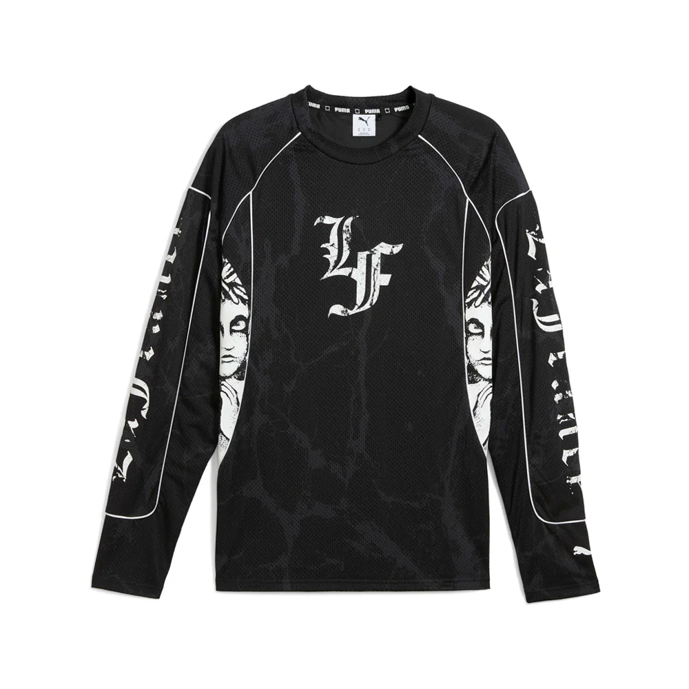 PUMA X LAFRANCE Hoops Written In Chrome Crew Neck Long Sleeve Pullover Shirt