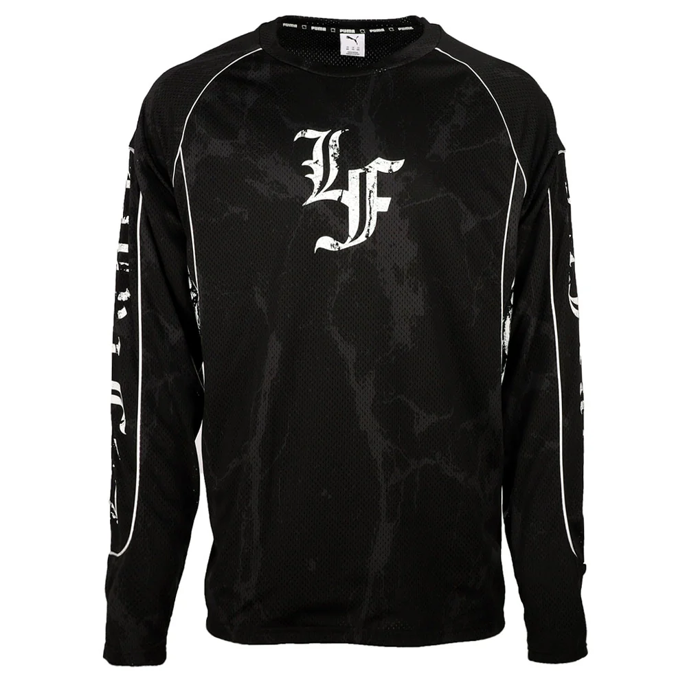 PUMA X LAFRANCE Hoops Written In Chrome Crew Neck Long Sleeve Pullover Shirt - Image 3