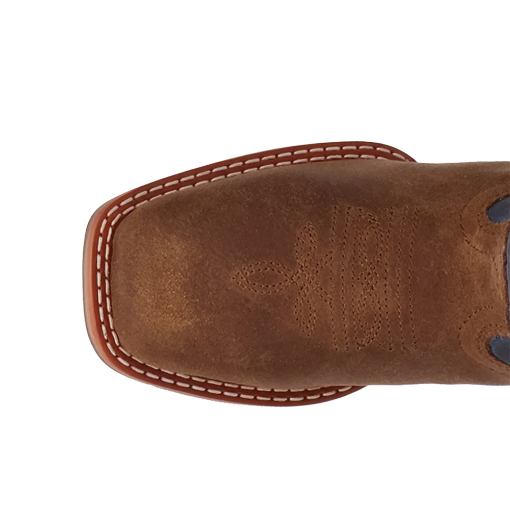 Lane Leather Square Toe Pull On Cowboy Boots (Little Kid - Big Kid) - Image 4