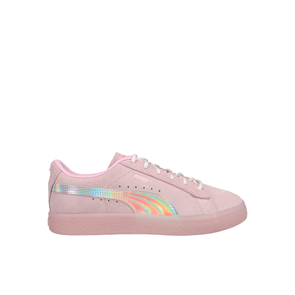 PUMA X L.O.L. Surprise! Suede Kitty Queen Metallic Lace Up Sneakers (Little Kid)