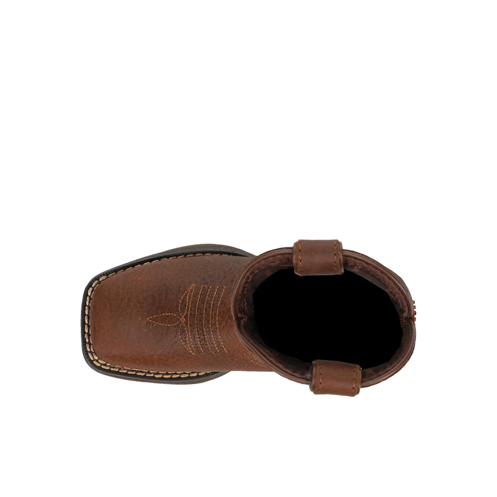 Distressed Flag Patriotic Square Toe Pull On Cowboy Boots (Toddler) - Image 4