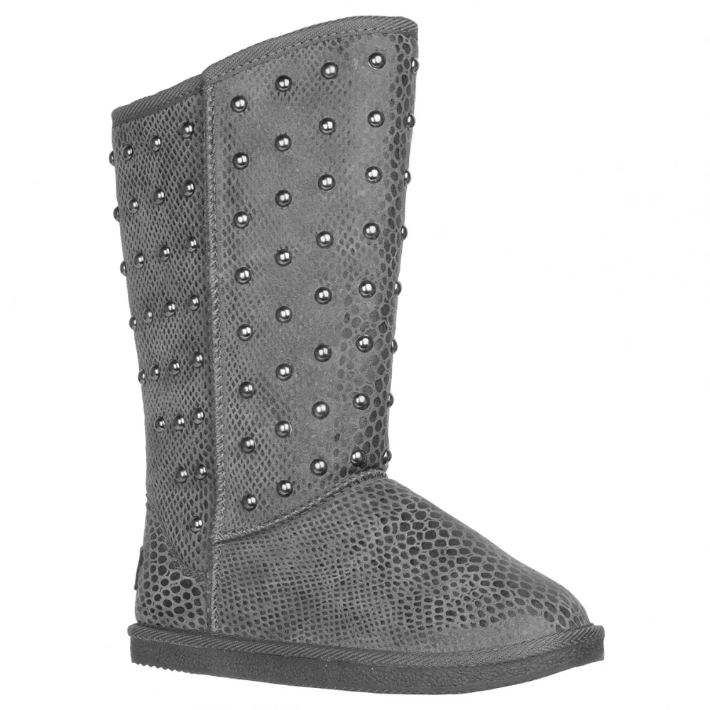 Kimi Snake Studded Round Toe Pull On Boots - Image 2