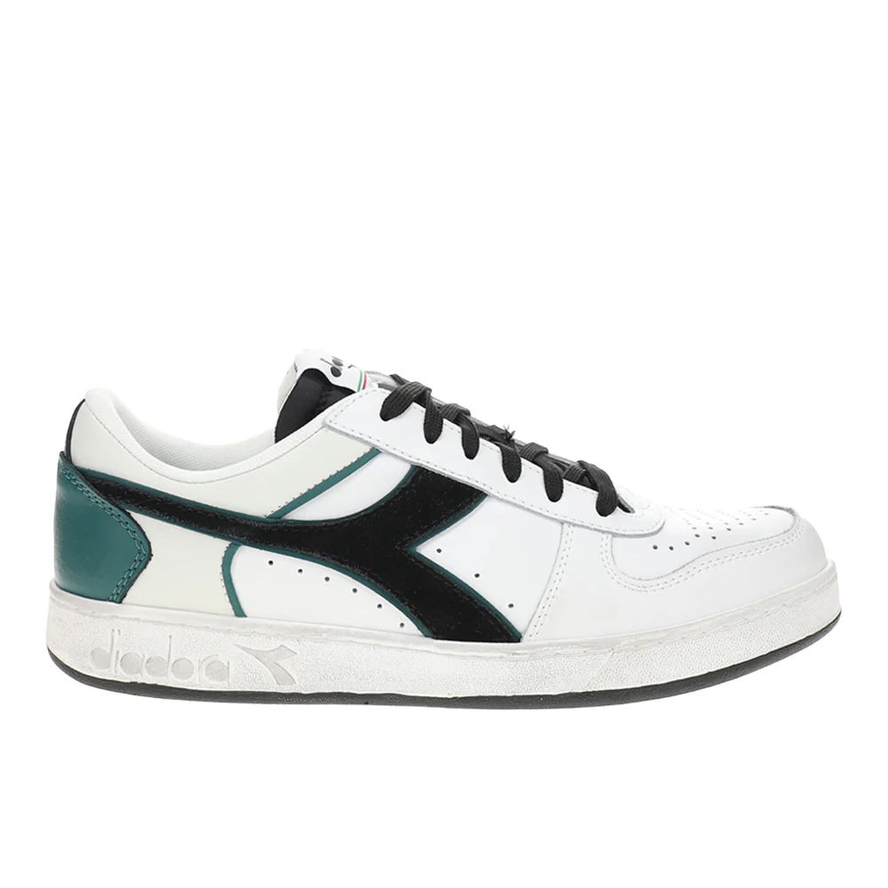 Magic Basket Low Icona Leather Lace Up Sneakers