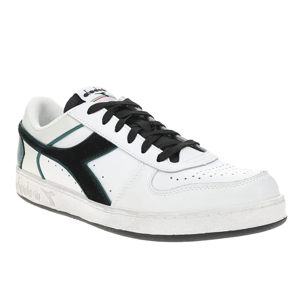 Magic Basket Low Icona Leather Lace Up Sneakers - Image 2