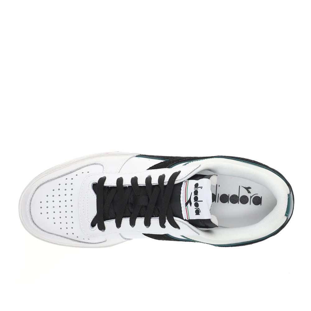 Magic Basket Low Icona Leather Lace Up Sneakers - Image 4