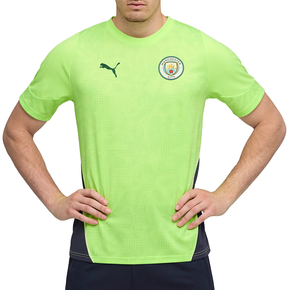 Manchester City Crew Neck Short Sleeve Training Soccer Jersey - Image 3