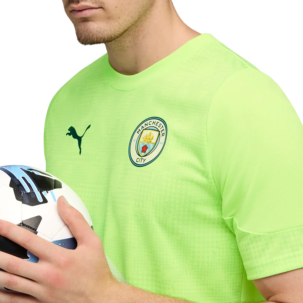 Manchester City Crew Neck Short Sleeve Training Soccer Jersey - Image 5