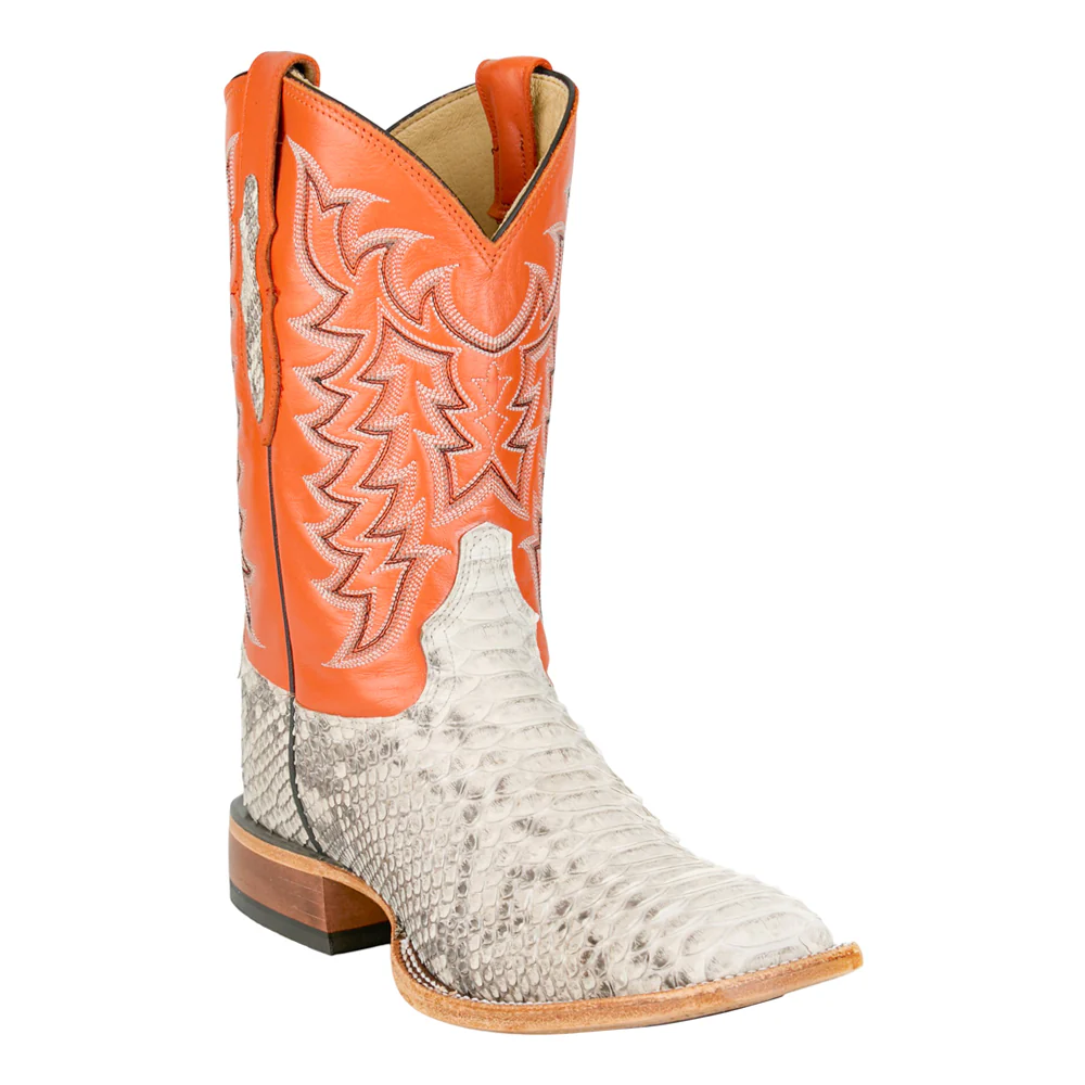 Mario 11 Inch Python Square Toe Cowboy Boots - Image 2