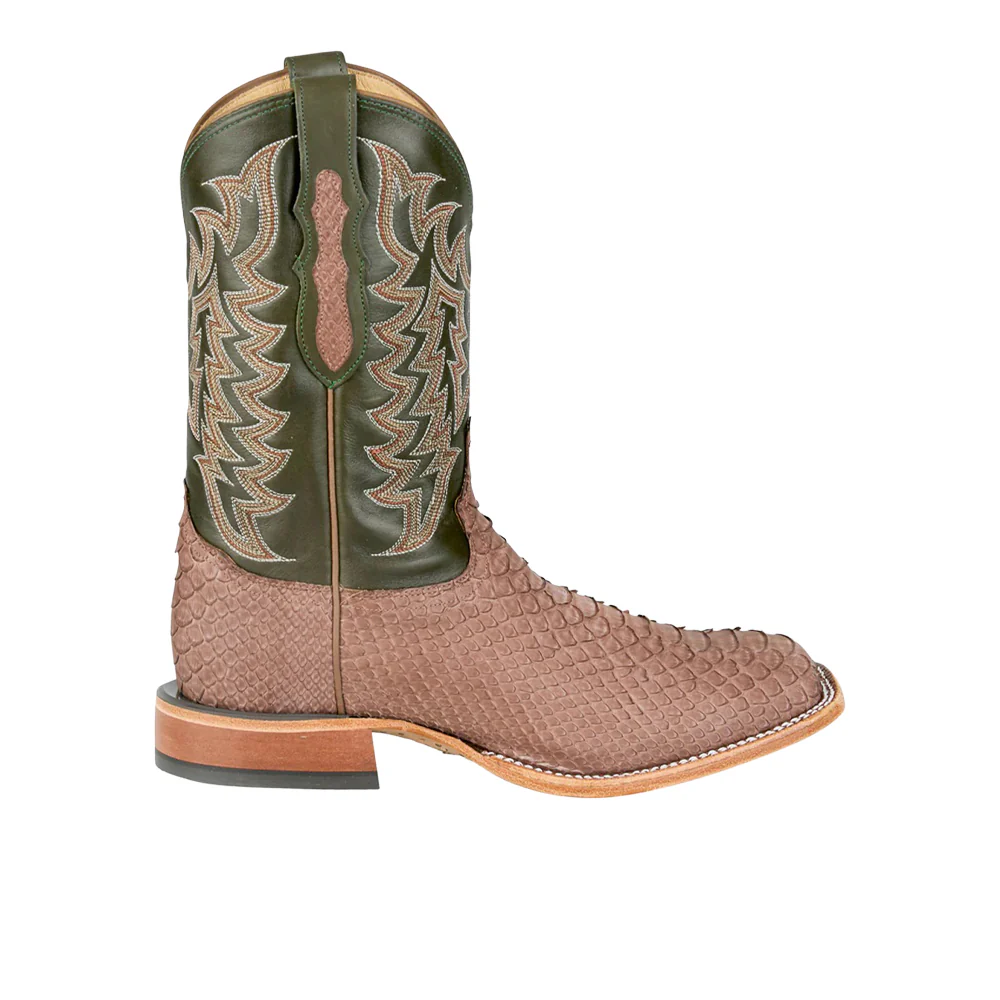 Mario 11 Inch Python Square Toe Cowboy Boots