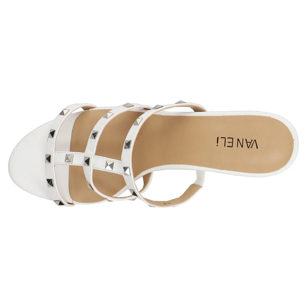 Mayda Studded Block Heel Sandals - Image 4