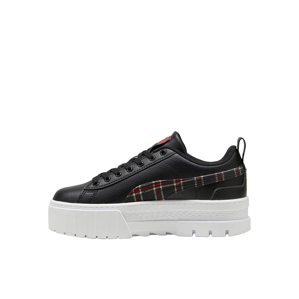 Mayze Winter Tartan Plaid Lace Up Sneakers (Big Kid) - Image 3