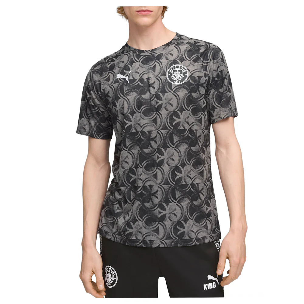 Manchester City F.C. Warm Up Crew Neck Short Sleeve Soccer Jersey - Image 3