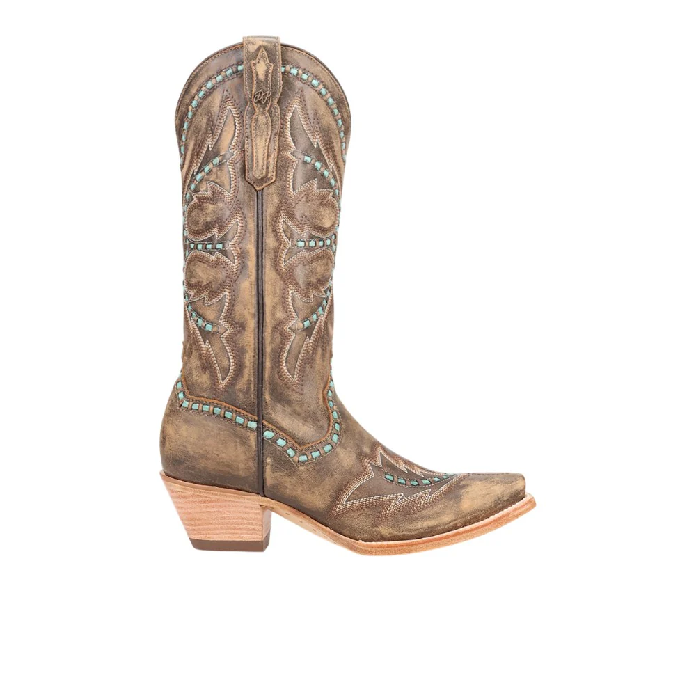 Mesa Embroidered Pull On Snip Toe Cowboy Boots