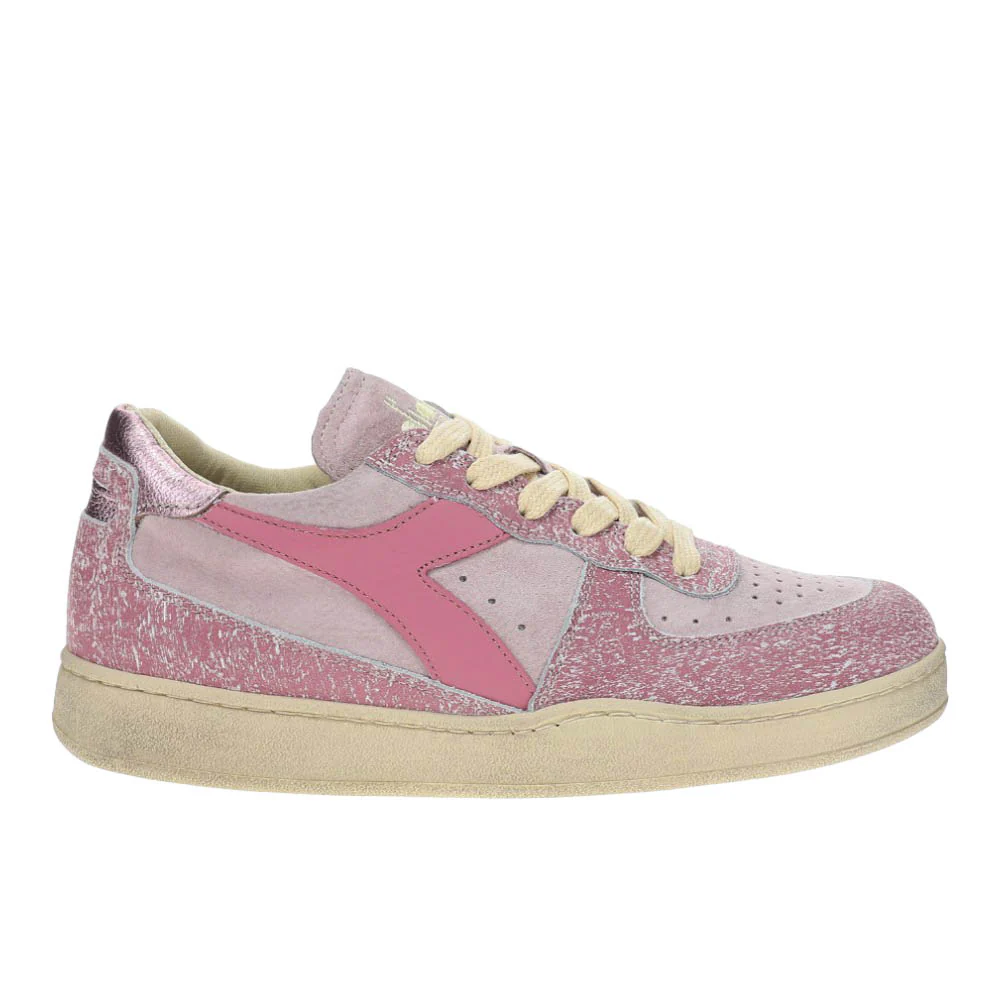 Mi Basket Low Blush Lace Up Sneakers