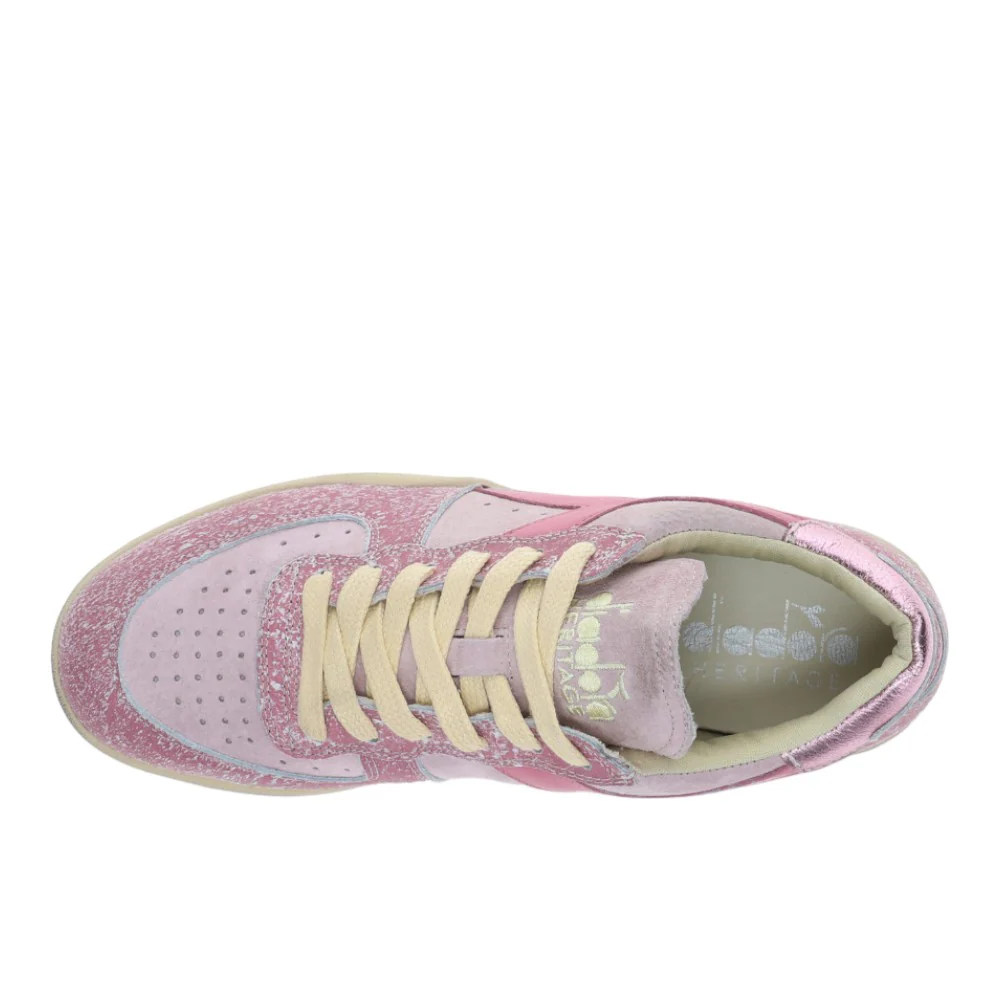 Mi Basket Low Blush Lace Up Sneakers - Image 4