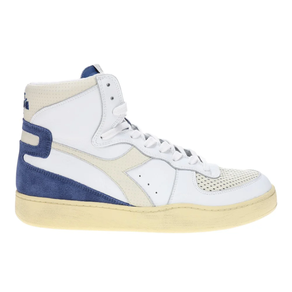 Mi Basket Punched Italia Lace Up Sneakers