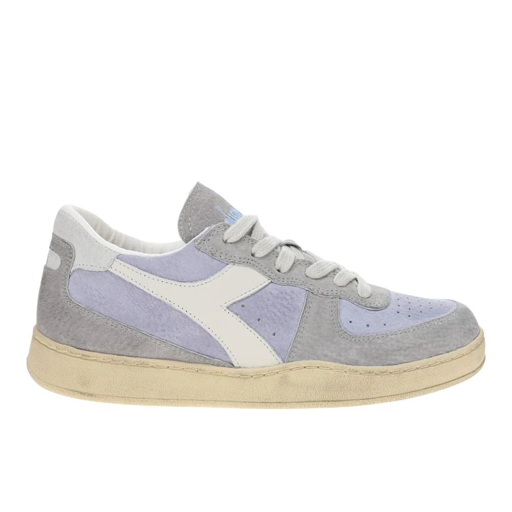 Mi Basket Suede Low Used Lace Up Sneakers
