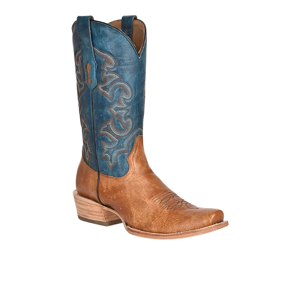 Embroidered Horseman Snip Toe Pull On Cowboy Boots - Image 2