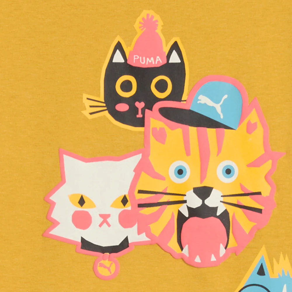 Moody Cat Little Crew Neck Short Sleeve T-Shirt (Little Kid) - Image 3