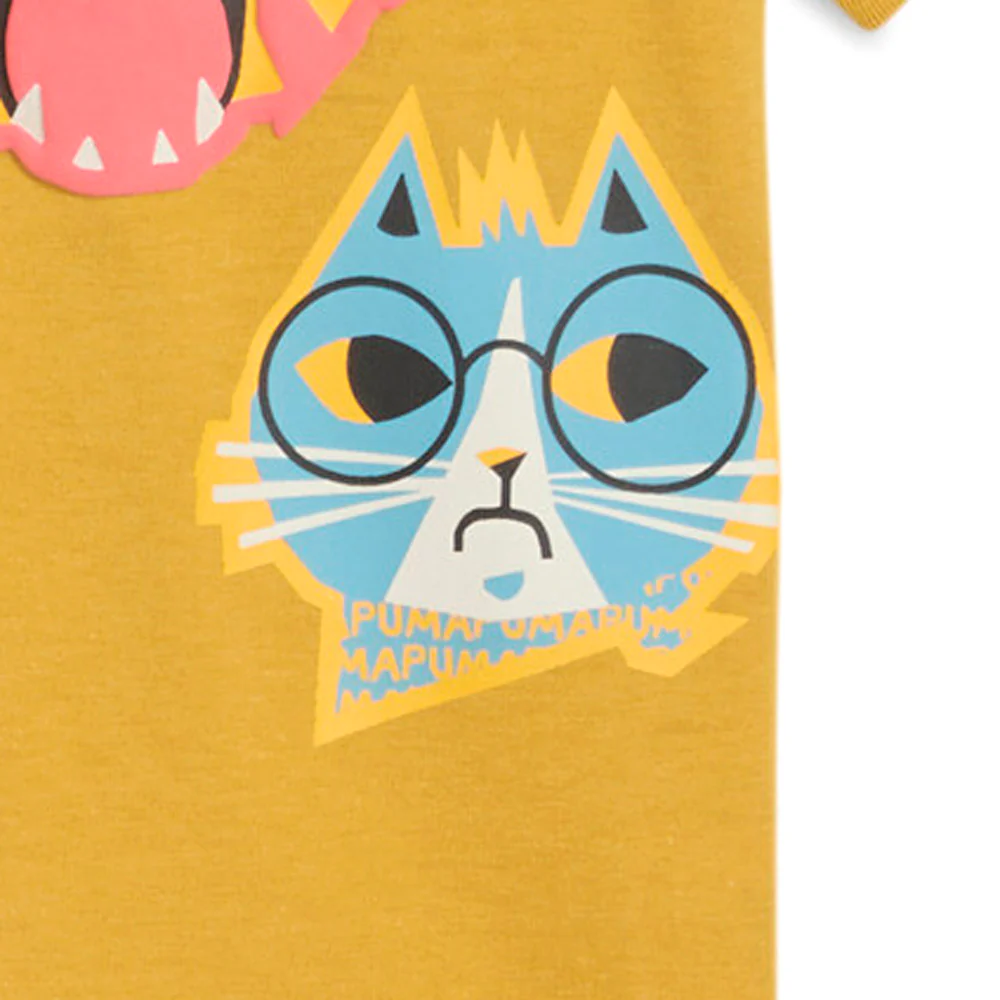 Moody Cat Little Crew Neck Short Sleeve T-Shirt (Little Kid) - Image 5