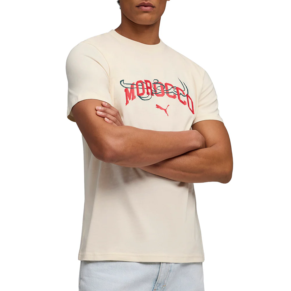 Morocco ftblCulture Graphic Crew Neck Short Sleeve T-Shirt - Image 3
