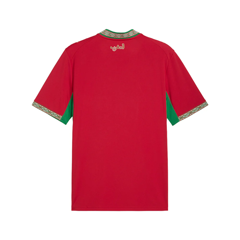 Morocco Home Henley Neck Short Sleeve Replica Jersey - Image 2