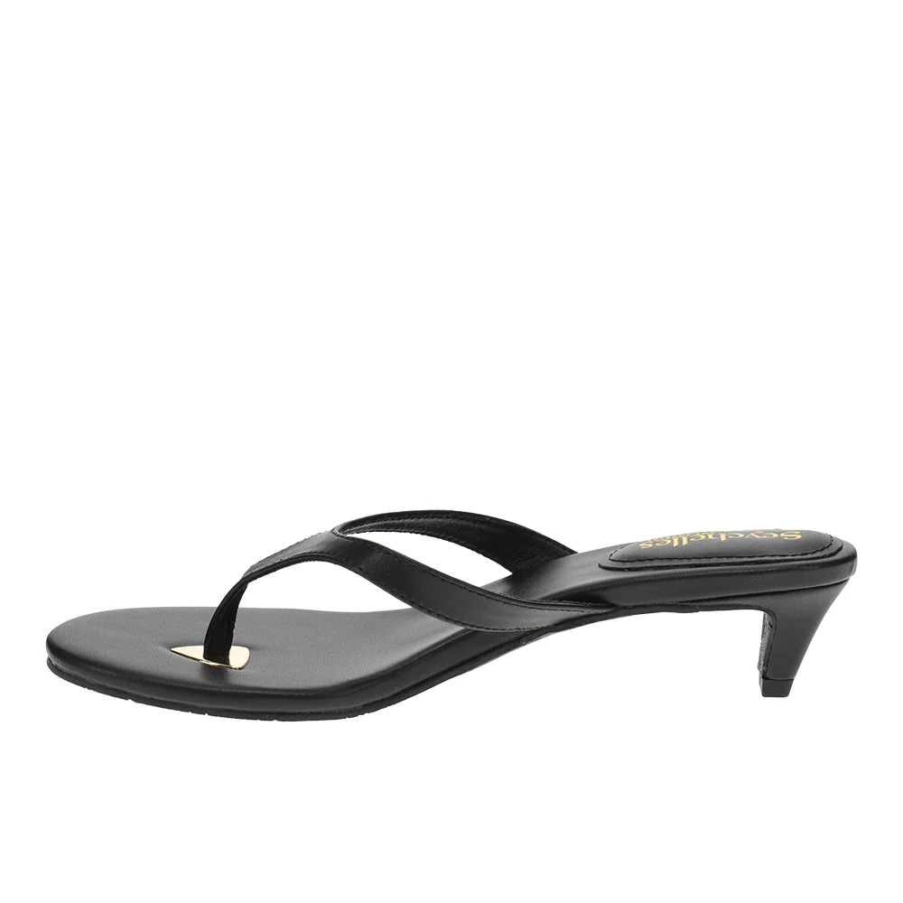 My Little Secret Kitten Heel Sandals - Image 3