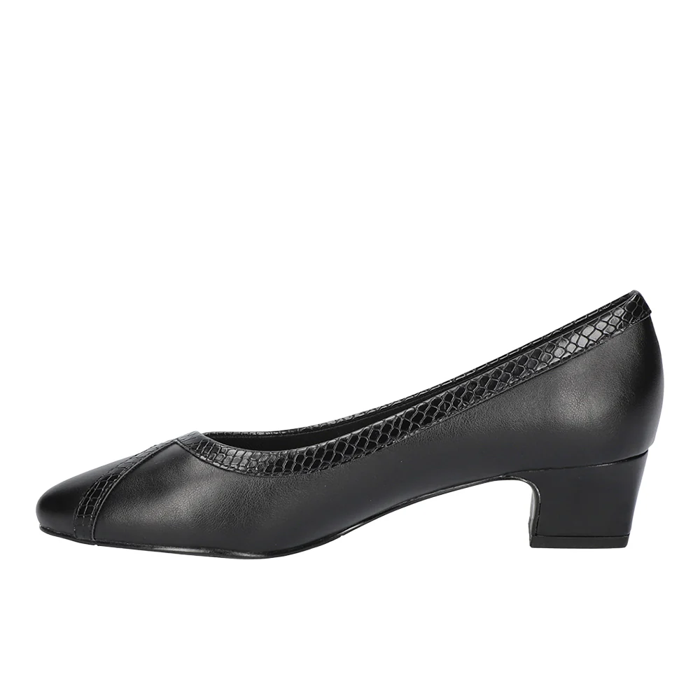 Myrtle Round Toe Block Heel Pumps - Image 3