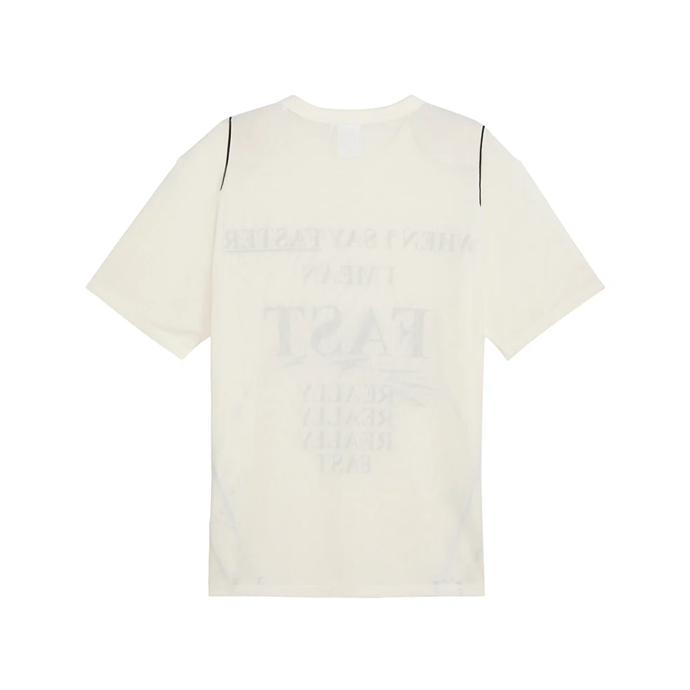 Nine To Five Mesh Graphic Crew Neck Short Sleeve T-Shirt - Image 2