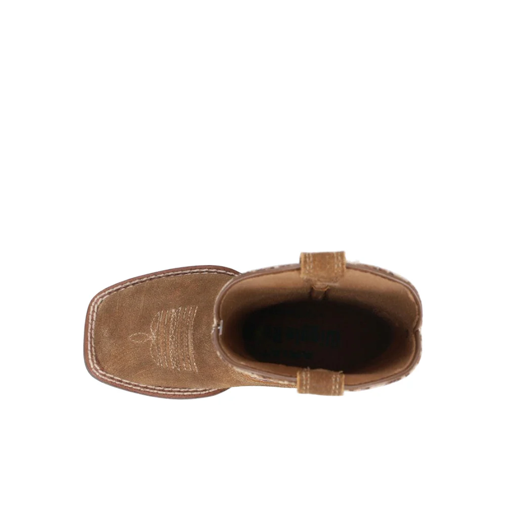 Patriot Antique Camo Square Toe Pull On Cowboy Boots (Little Kid) - Image 4
