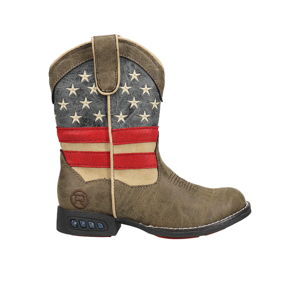 Patriot Round Toe Cowboy Boots (Youth)
