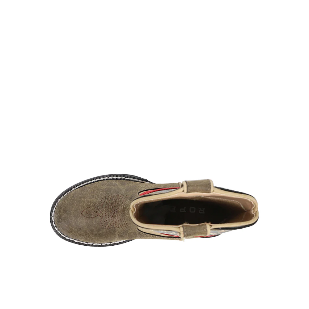 Patriot Round Toe Cowboy Boots (Youth) - Image 4