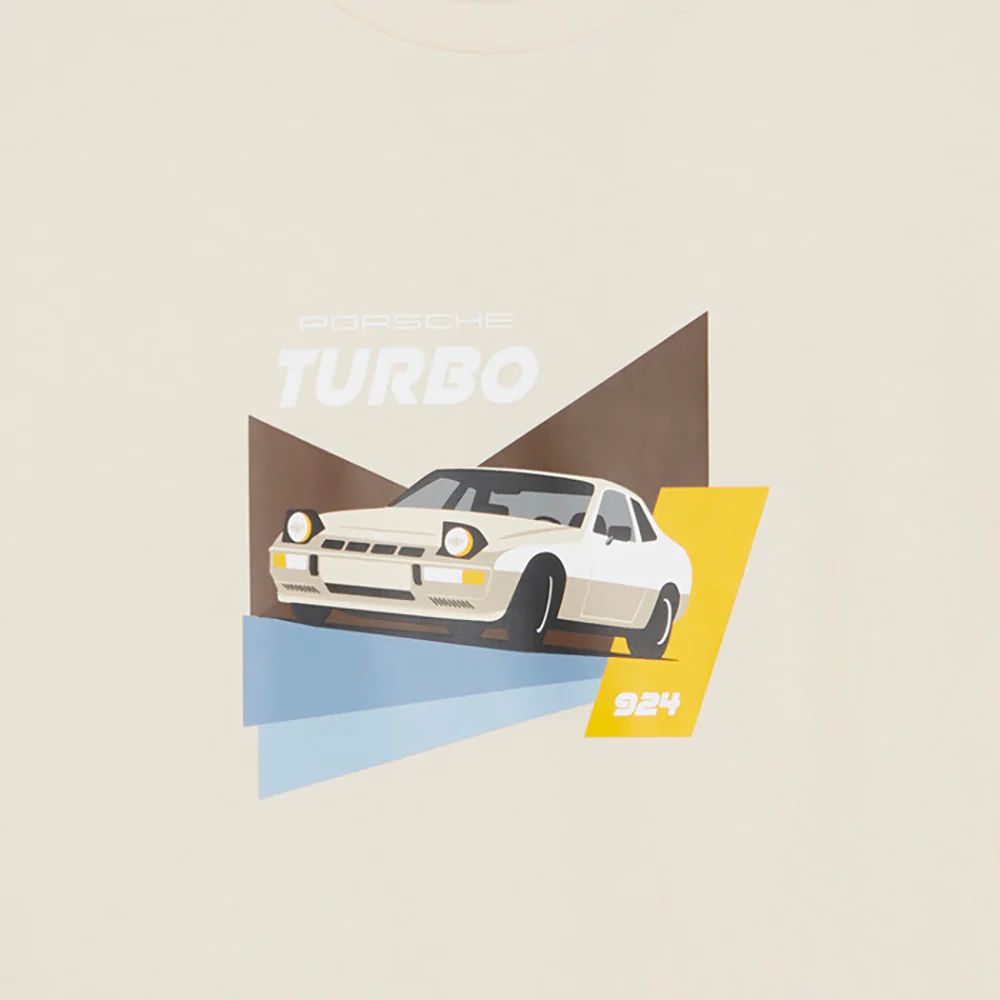 Porsche Legacy 924 Graphic Crew Neck Short Sleeve T-Shirt - Image 3