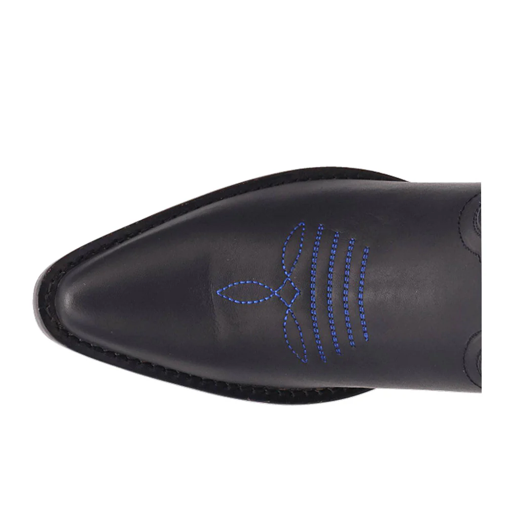 Posie Leather Snip Toe Cowboy Boots - Image 4