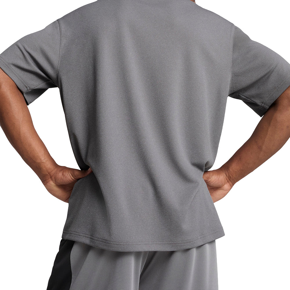 Posterize Basketball Crew Neck Short Sleeve Athletic T-Shirt - Image 4