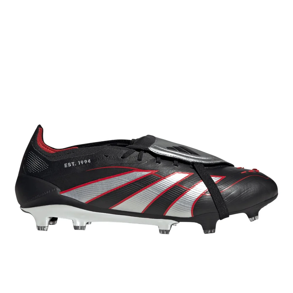 Predator Elite Obsidian Strike Fold-Over Tongue Firm Ground Soccer Cleats
