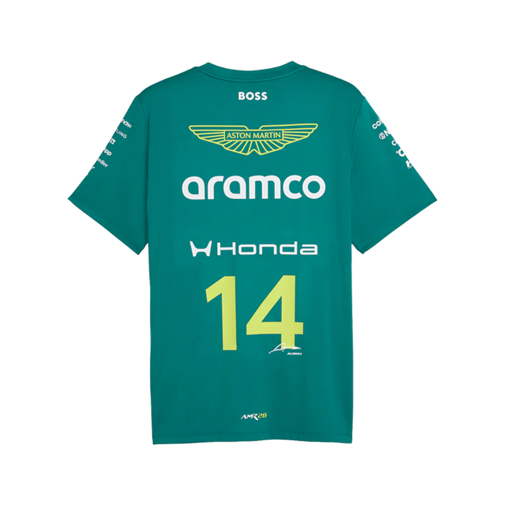 PUMA X ASTON MARTIN ARAMCO F1 TEAM Replica Alonso T-Shirt - Image 2