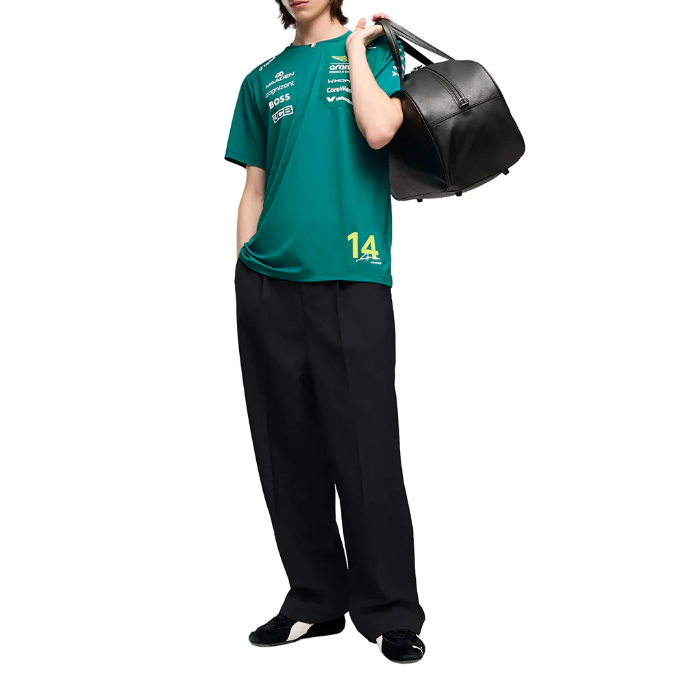 PUMA X ASTON MARTIN ARAMCO F1 TEAM Replica Alonso T-Shirt - Image 5
