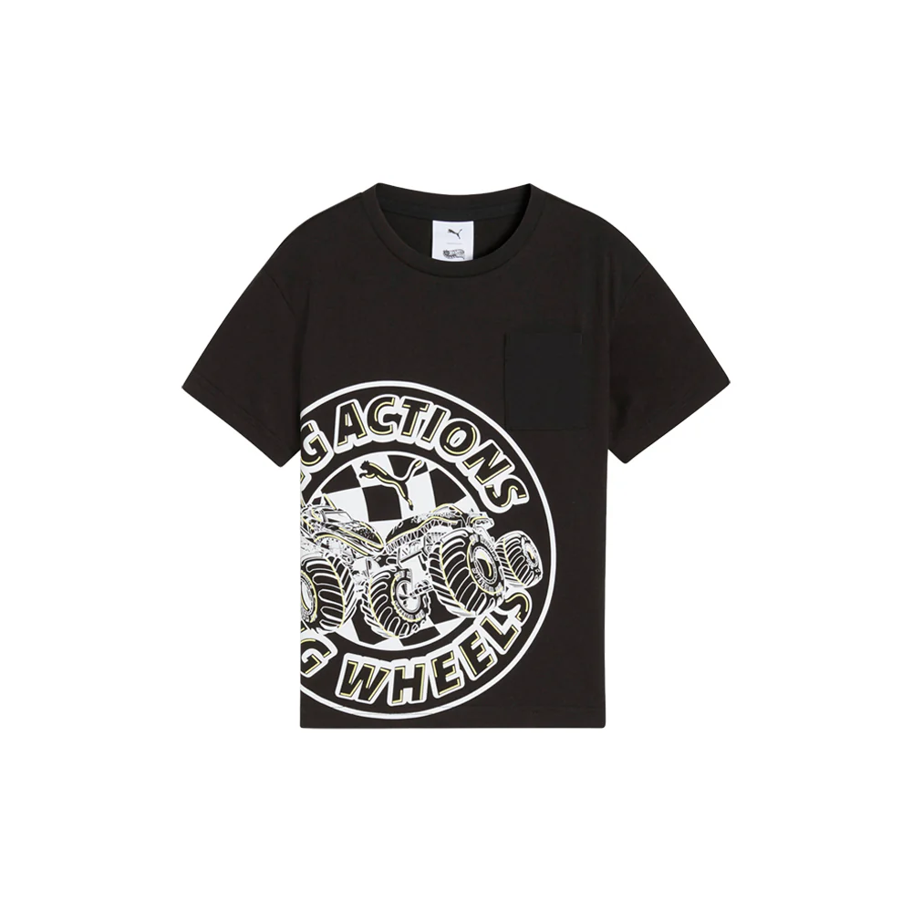 PUMA X HOT WHEELS Relaxed Graphic Crew Neck Short Sleeve T-Shirt (Youth)
