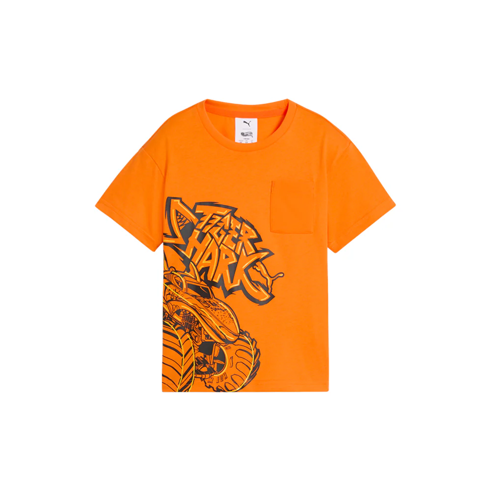 PUMA X HOT WHEELS Relaxed Graphic Crew Neck Short Sleeve T-Shirt (Youth)