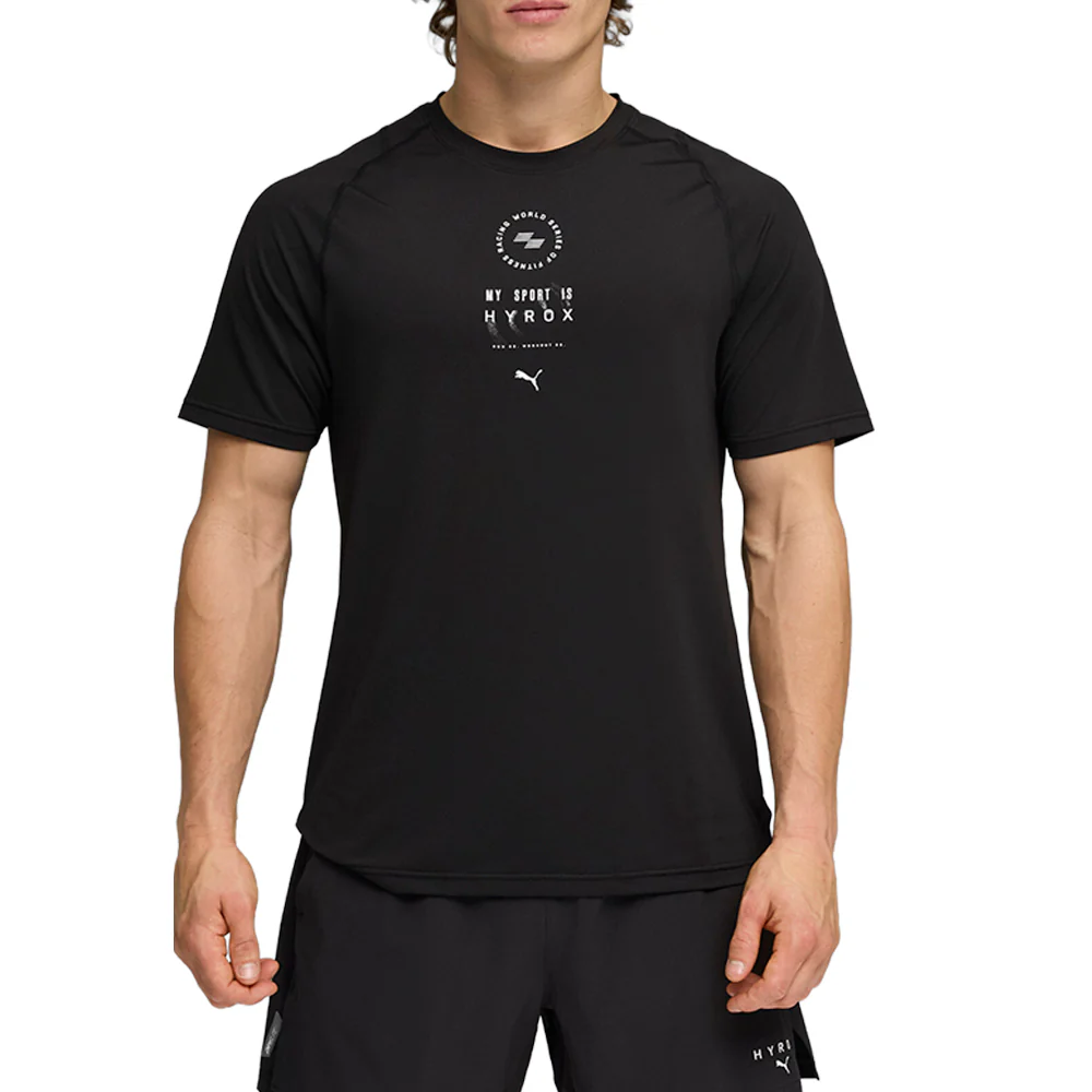 PUMA X HYROX DryElite Training Crew Neck Short Sleeve Athletic T-Shirt - Image 3