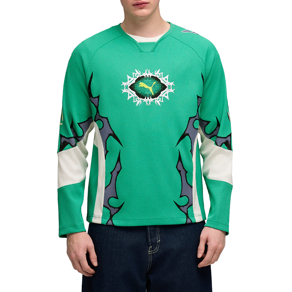 Pumatech-X Waffle Crew Neck Long Sleeve T-Shirt - Image 3