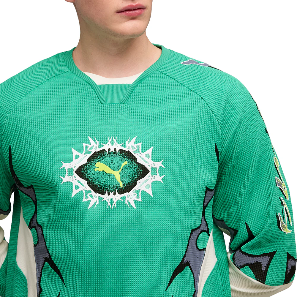 Pumatech-X Waffle Crew Neck Long Sleeve T-Shirt - Image 5