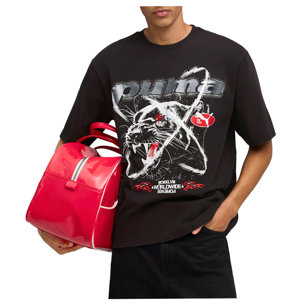 Pumatech-X Washed Boxy Graphic Crew Neck Short Sleeve T-Shirt - Image 3