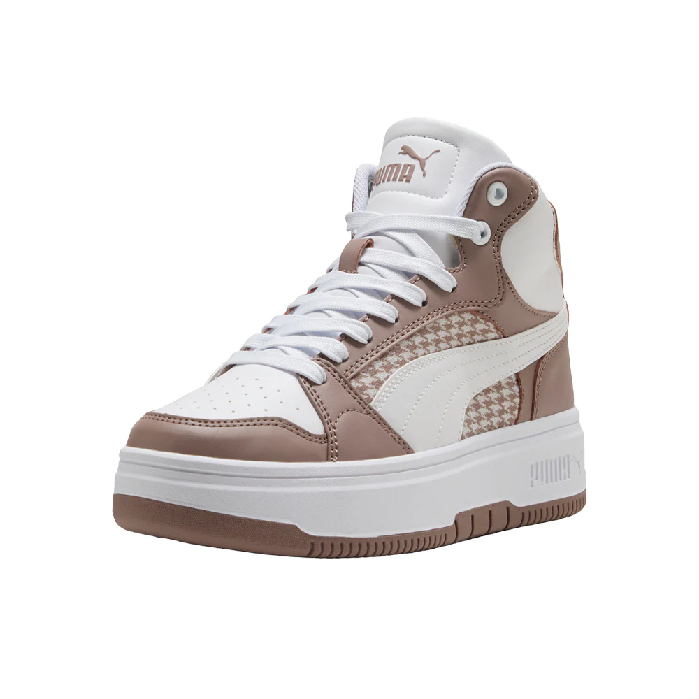 Rebound Femme Mid Houndstooth Lace Up Sneakers - Image 2