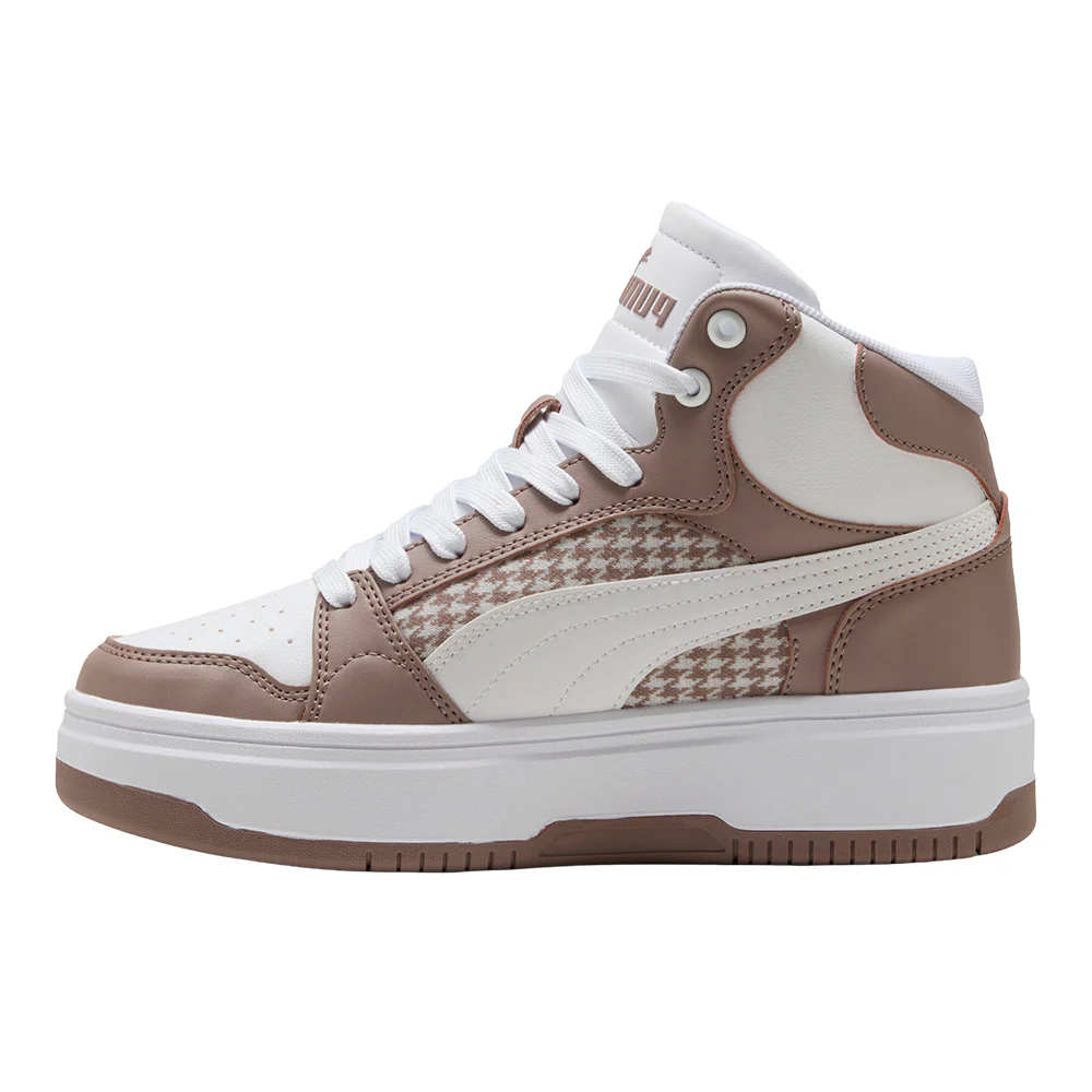Rebound Femme Mid Houndstooth Lace Up Sneakers - Image 3