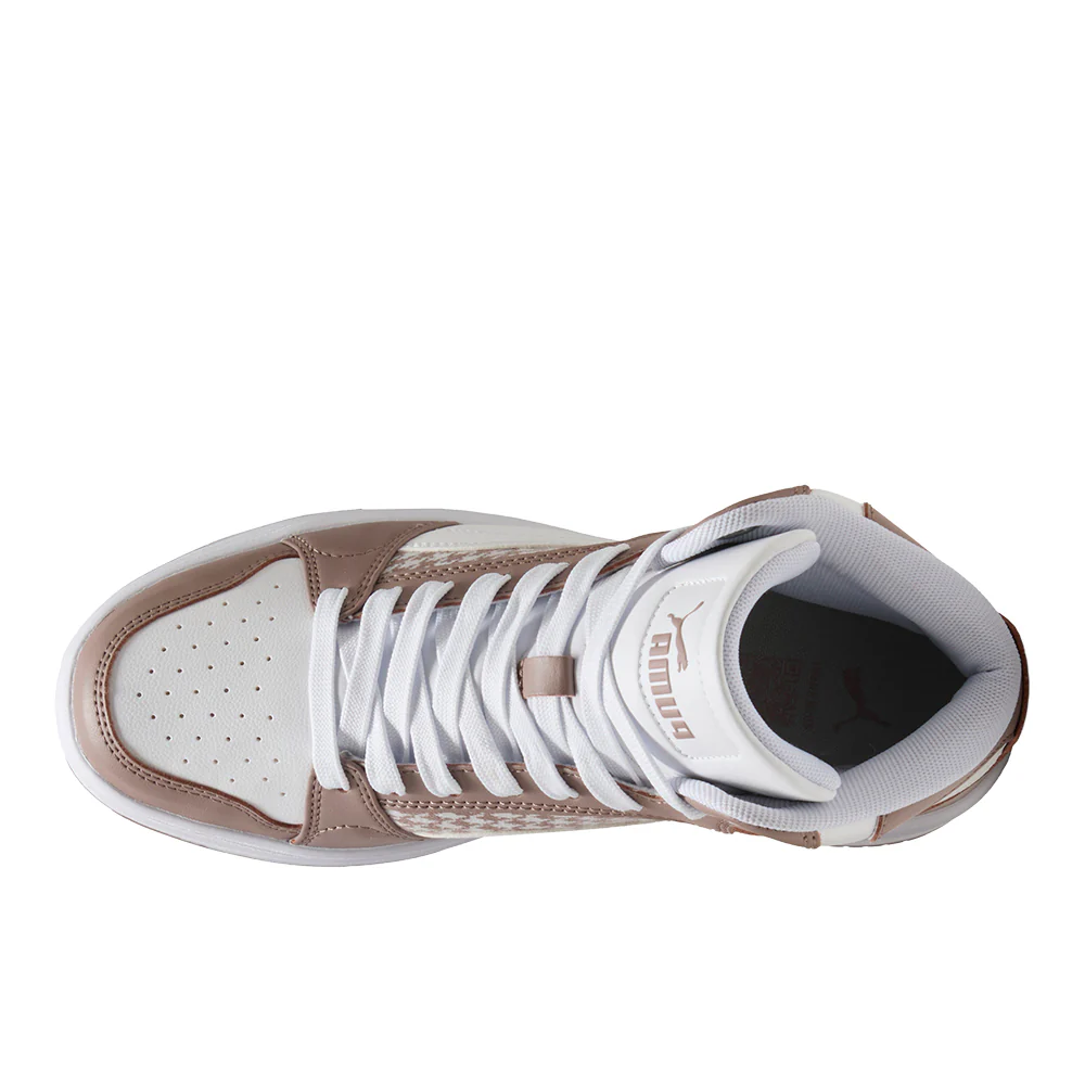 Rebound Femme Mid Houndstooth Lace Up Sneakers - Image 4