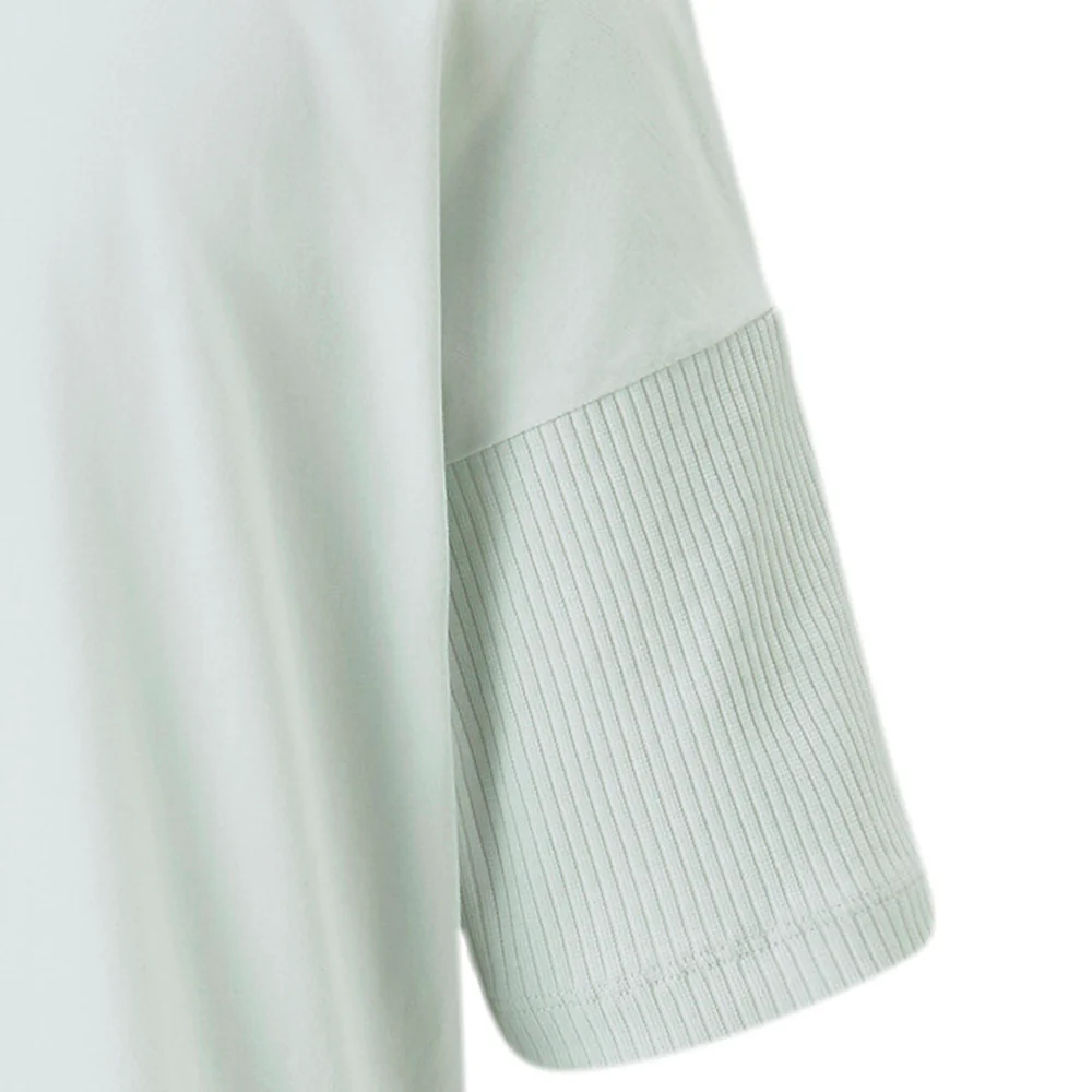 Relaxed Rib Crew Neck Short Sleeve T-Shirt - Image 4