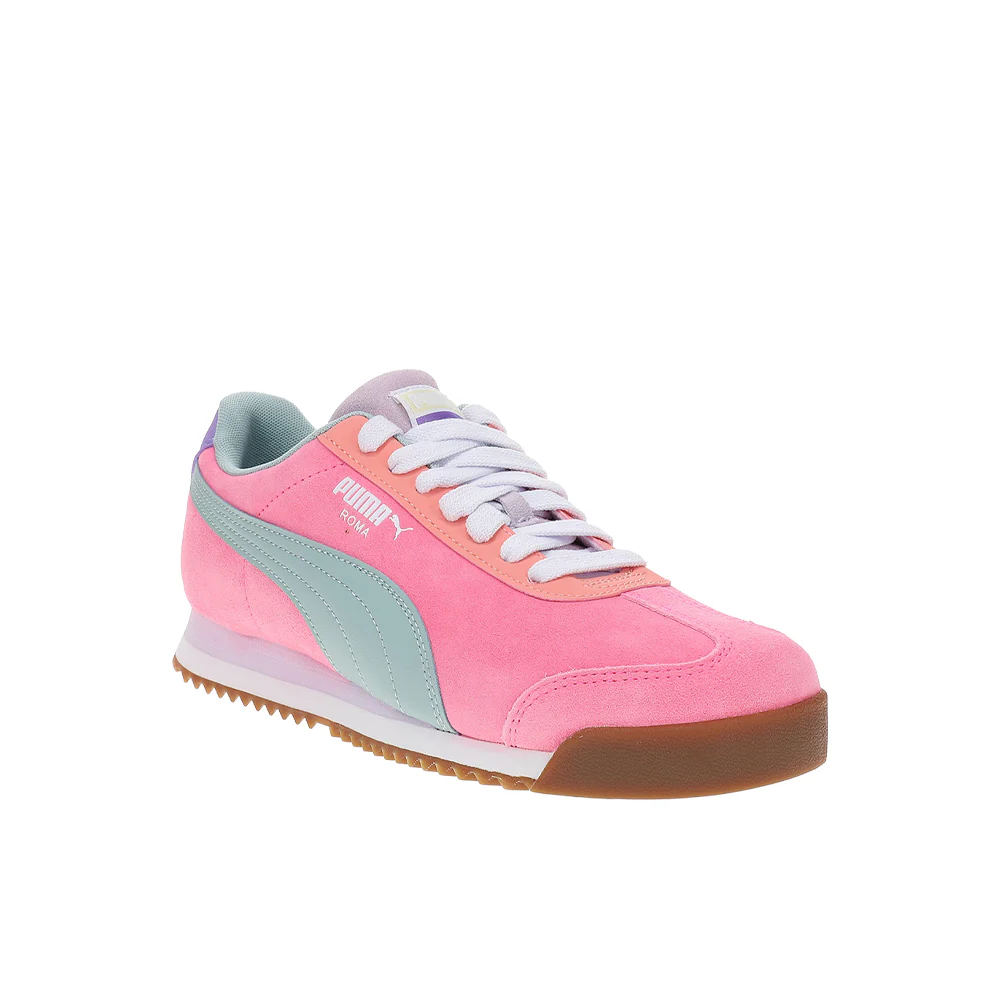 Roma 24 Fem Color Blocking Lace Up Sneakers (Big Kid) - Image 2